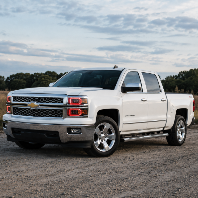 Lighting Trendz 2014-2015 Chevrolet Silverado (Halogen) Halo LED Kit - Custom main image